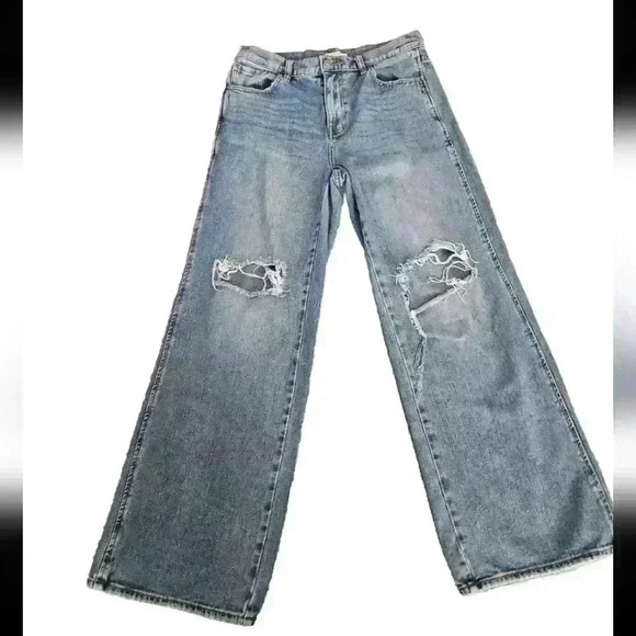 Pac Sun Womens Medium Wash 90s Baggy Jean 26 - Picture 1 of 13